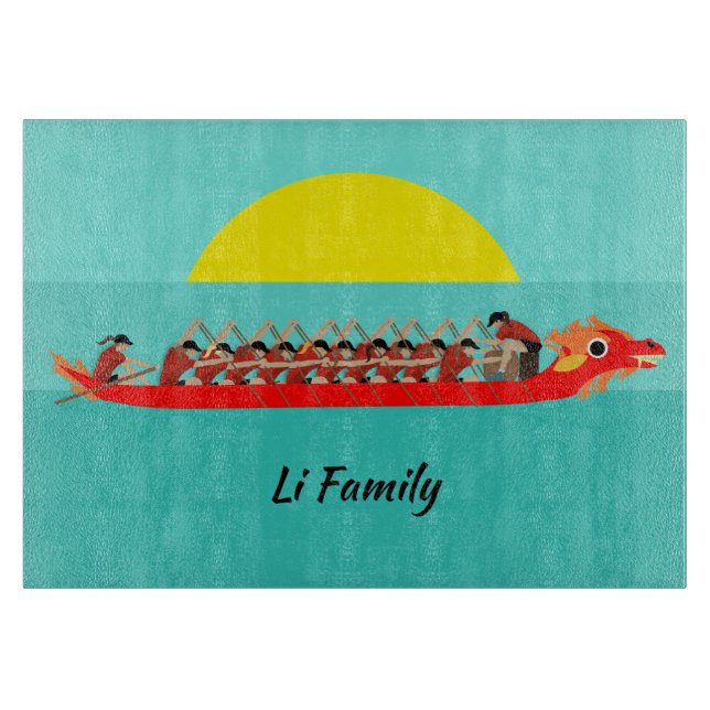 Dragon Boat Racing Women Schneidebrett (Vorderseite)