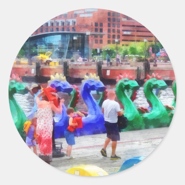 Dragon Boats Baltimore MD Runder Aufkleber (Vorderseite)