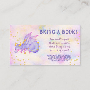 Dragon Book Request Baby Shooting Card Begleitkarte