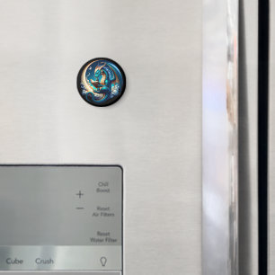 Dragon Bookworm, Moonlight Reading T-Shirt Magnet