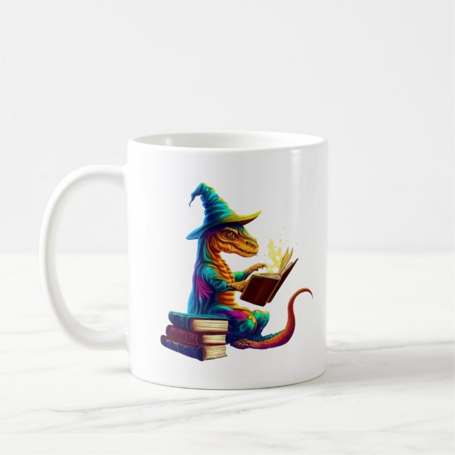 Dragon Bookworm - Niedlich Fantasy Reading Lover D Kaffeetasse (Links)