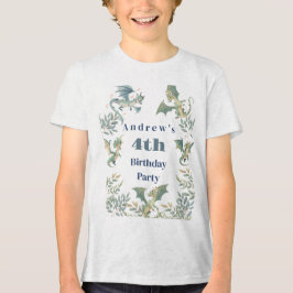 Dragon Boys 3. 4. 5. Geburtstagsparty Tri-Blend Shirt