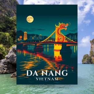 Dragon Bridge Da Nang Vietnam Reise Postkarte