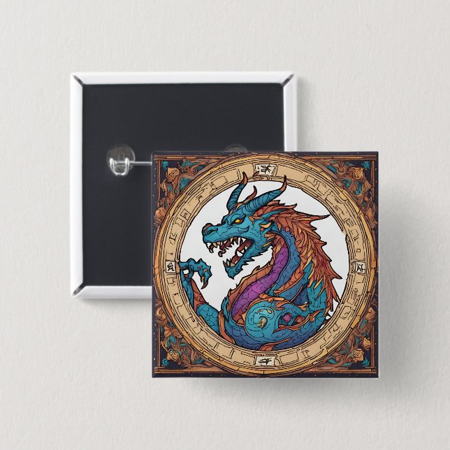 Dragon Button (Vorne & Hinten)