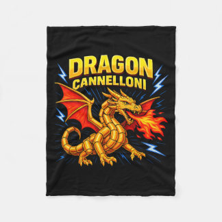 Dragon Cannelloni Funny Italian Food Pun Gift  Fleecedecke