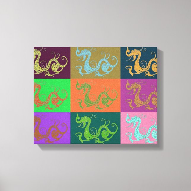 Dragon Canvas Print Leinwanddruck (Vorderseite)