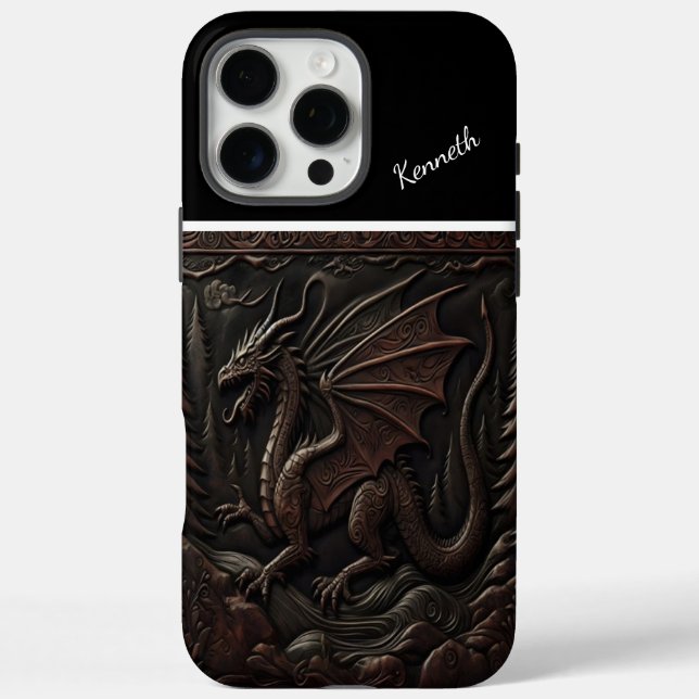 Dragon Carving on Mountain Top Case-Mate iPhone Hülle (Rückseite)