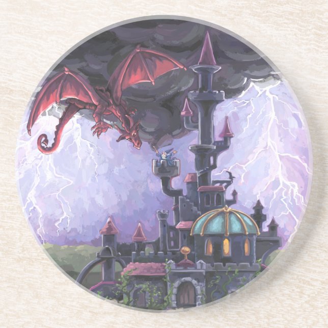 Dragon Castle Getränkeuntersetzer (Vorne)