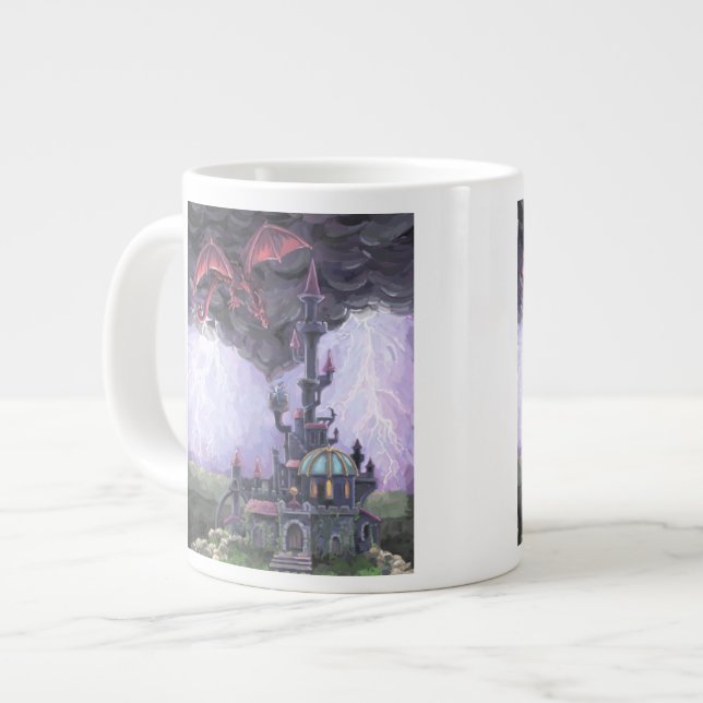 Dragon Castle Jumbo-Tasse (Vorderseite Links)