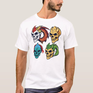Dragon Chic Skull - Niedliches Anime Inspiriert T-Shirt