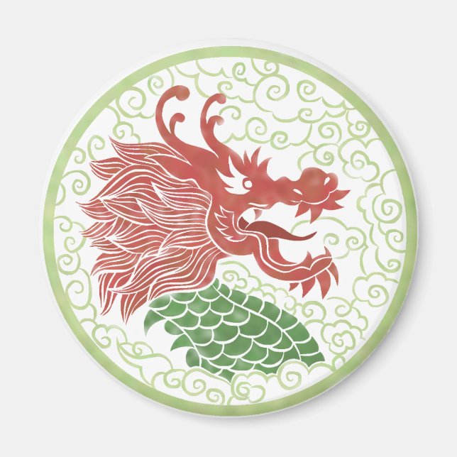 Dragon China Magnet (Vorne)