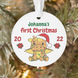 Dragon Christmas Babys erste Weihnachten Ornament