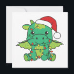 Dragon Christmas Winter Animals Dragon Feiertagskarte<br><div class="desc">Der Drache zu Weihnachten mit Feenlicht. Hübsche Tiere mit Geschenken und Schnee für den Urlaub. Ein süßes Weihnachtsgrüßen. Drachen sind niedliche Tiere und perfekt zu Weihnachten.</div>