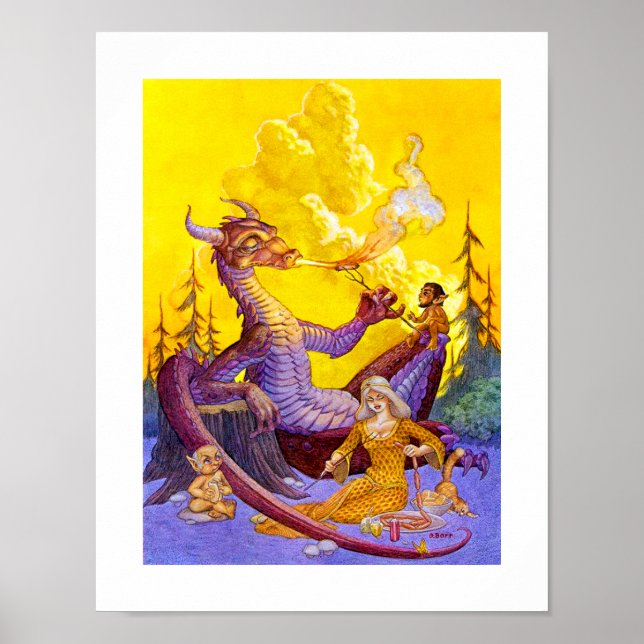 Dragon Cookie Print Poster (Vorne)