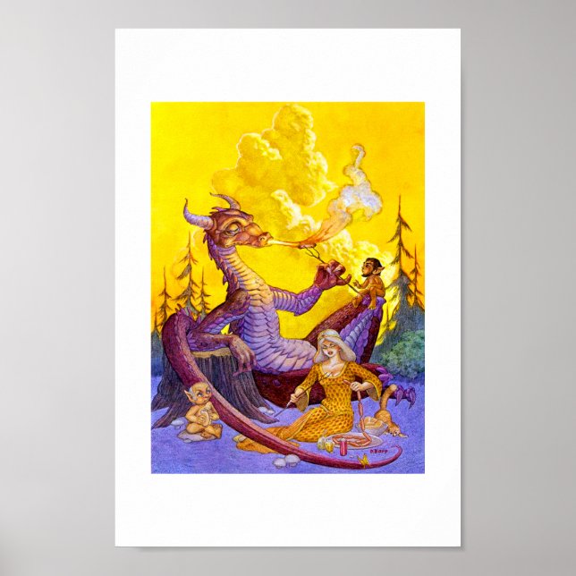 Dragon Cookie Print Poster (Vorne)