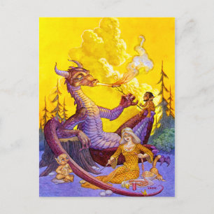 Dragon Cookout Postcard Postkarte