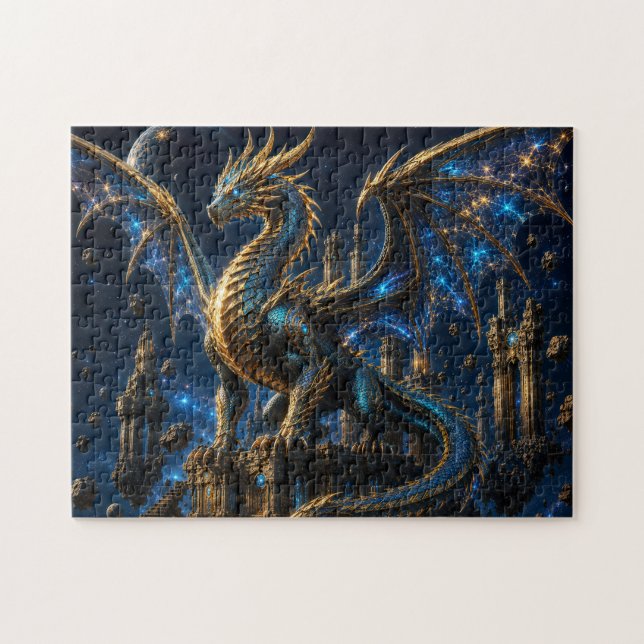 Dragón Cósmico — Guardián de las Estrellas Puzzle (Horizontal)