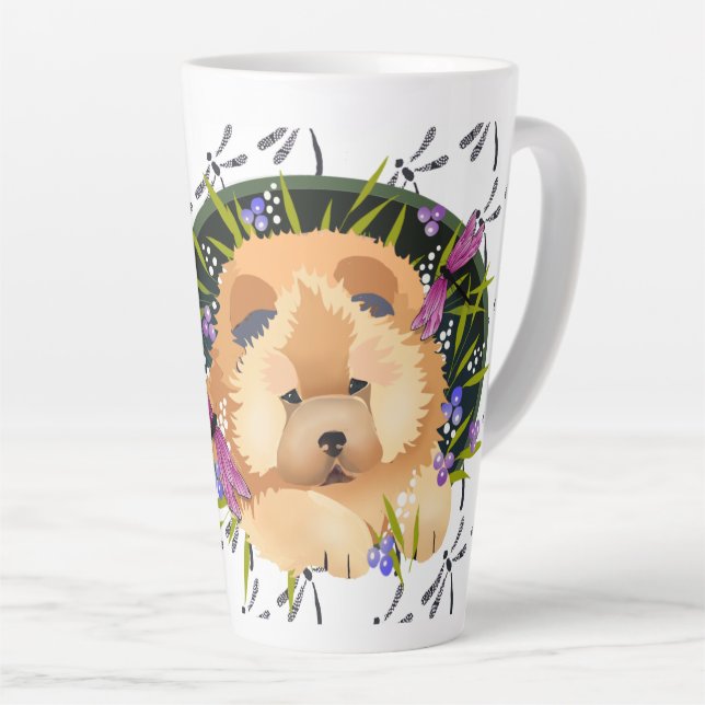 DRAGON DANCE - Chow-Latte-Tasse Milchtasse (Rechte Ecke)