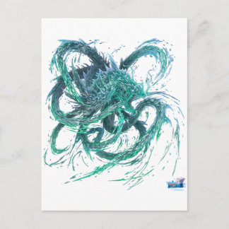 Dragon d'eau postkarte
