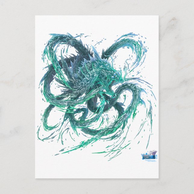 Dragon d'eau postkarte (Vorderseite)