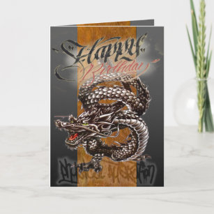 Dragon der Geburtstagskarte Karte