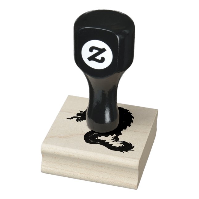 Dragon Design auf Rubber-Briefmarke Gummistempel (Stempel)