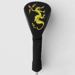 Dragon Design Black Golf Kopf Abdeckung Headcover
