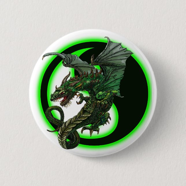 Dragon Design Button (Vorderseite)