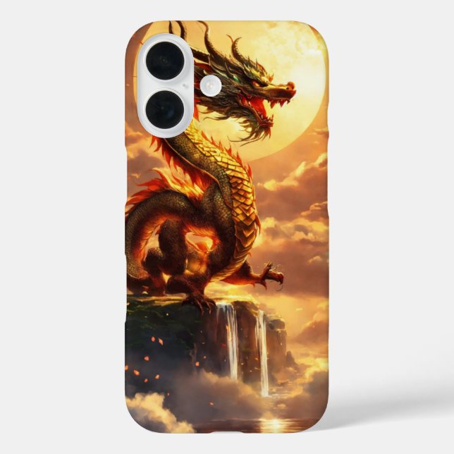 "Dragon Design iPhone 16 Case - Stylish & Protecti (Rückseite)