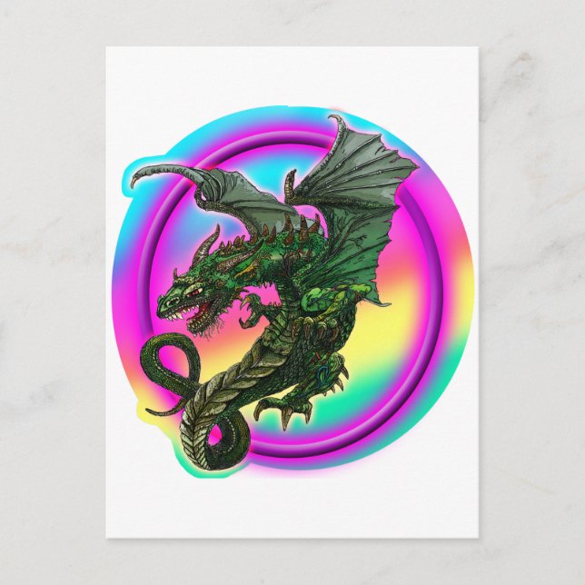 Dragon Design Postkarte (Vorderseite)