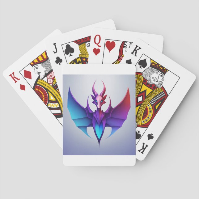 Dragon Dreams: Ein Cartoon Fantasy Gruß Spielkarten (Rückseite)