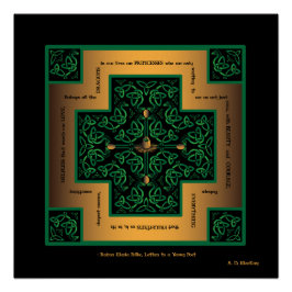 Dragon Egg Celtic Cross Poster