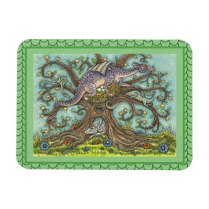 DRAGON-EIER, MEDIEVAL LAIR, FANTASY FOLART MAGNET