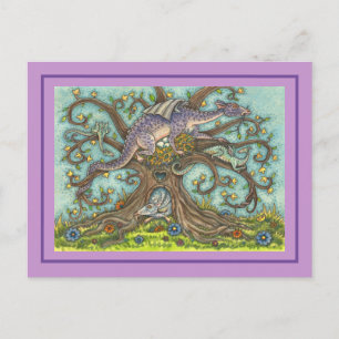 DRAGON-EIER, MEDIEVAL LAIR, FANTASY FOLART POSTKARTE