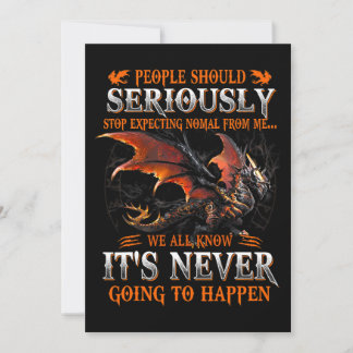 Dragon Ernsthaftes Dragon Geburtstagsgeschenke für Einladung