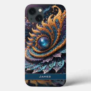 Dragon Eye Modern Abstrakt Geometric Fraktal Name Case-Mate iPhone Hülle