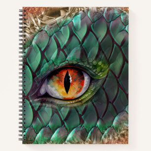 Dragon Eye Mythische Fantasie Notizbuch