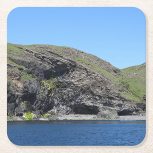 Dragon Face Rock Cliffs Skye Rechteckiger Pappuntersetzer