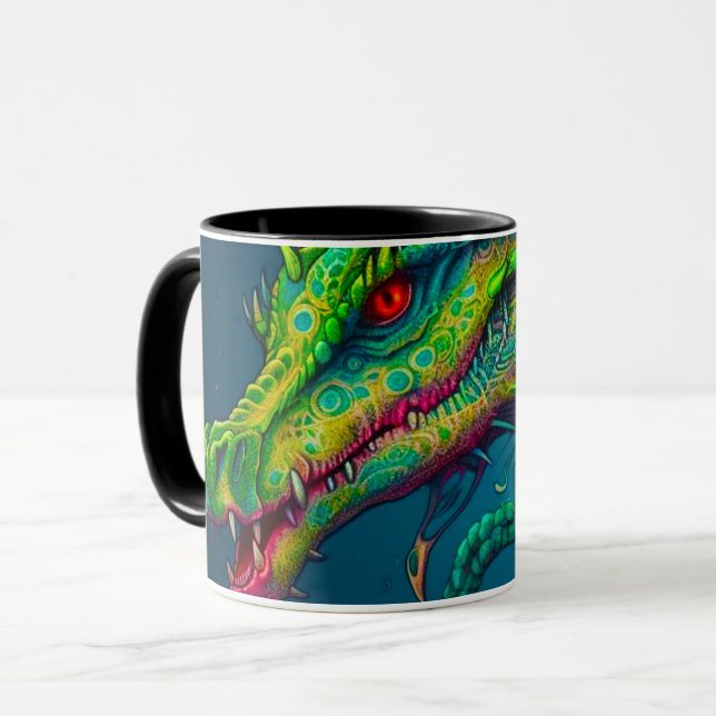 Dragon Face Tasse (Vorderseite Links)