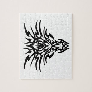 Dragon Face Tattoo Puzzle