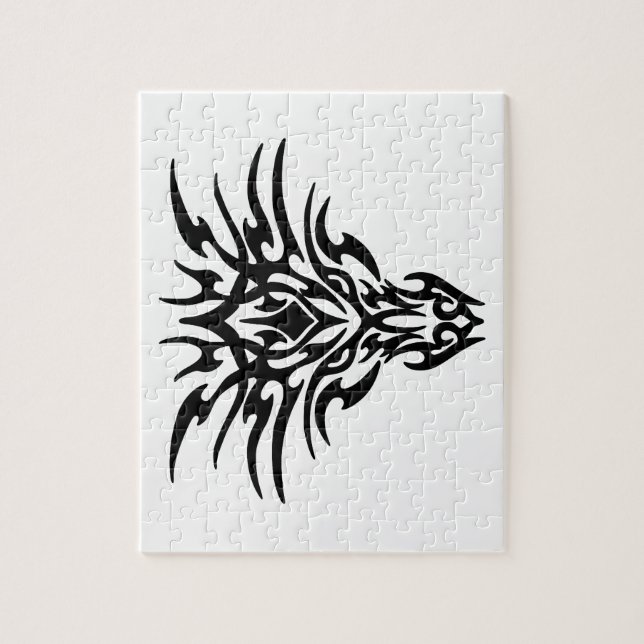 Dragon Face Tattoo Puzzle (Vertikal)