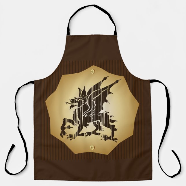 Dragon Familienwappen Schürze (Vorderseite)