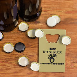 Dragon Family Logo Geldbeutel Flaschenöffner