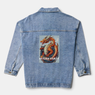 "Dragon Family" Sailor Jerry Style Denim Jacket Jeansjacke