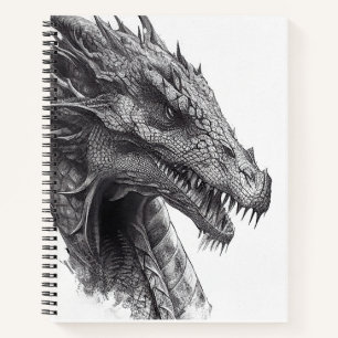 Dragon Fantasstic Wild Nature Animal Illustration Notizbuch