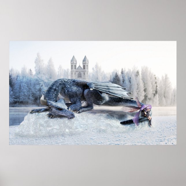 Dragon Fantasy Art Poster (Vorne)