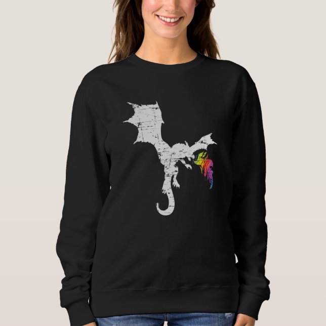 Dragon Fantasy Asian Animal Fire Dragon Sweatshirt (Vorderseite)