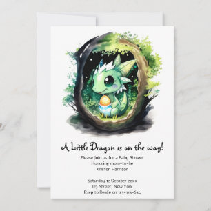 Dragon Fantasy Baby Dusche Einladung