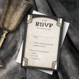 Dragon Fantasy Modern Deko Wedding RSVP Karte