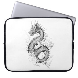 Dragon Fantasy Wild Animal Illustration Art Tattoo Laptopschutzhülle
